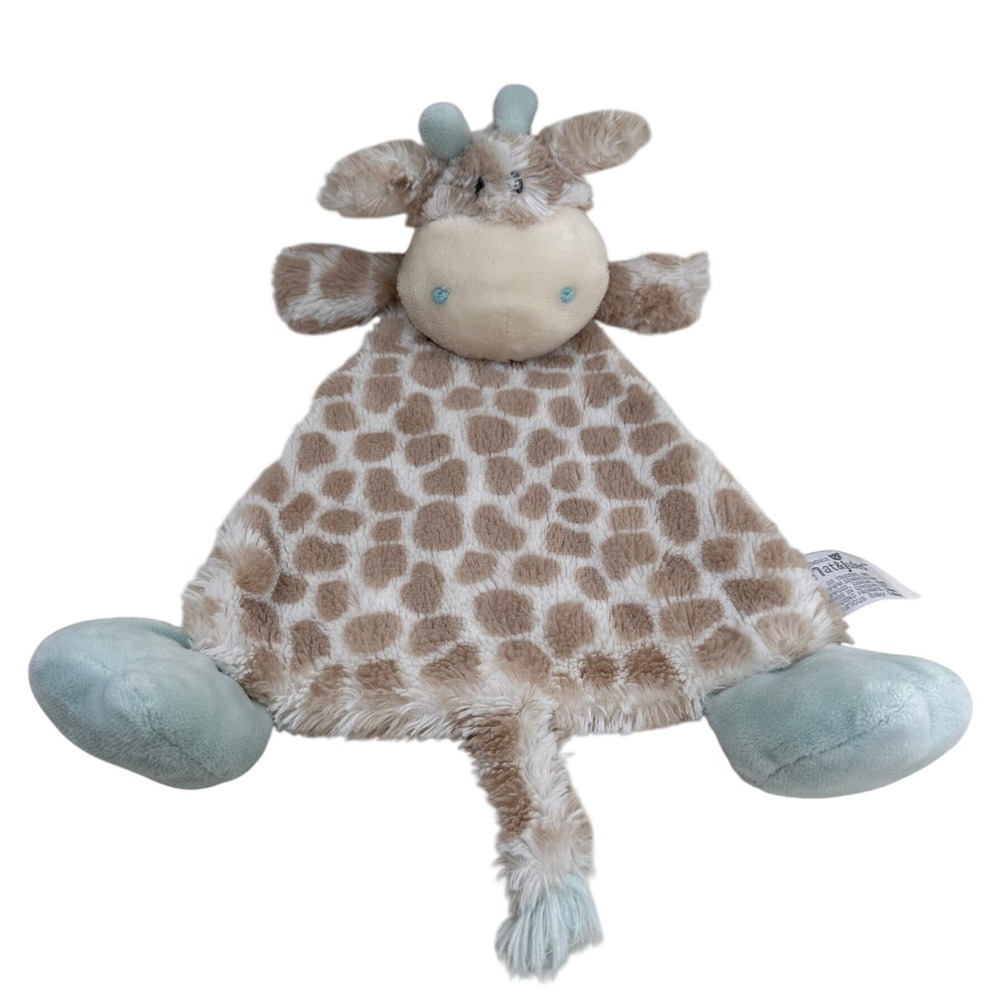 Nat & Jules Giraffe Plush Lovey Stuffed Animal Tan Blue Nursery Toy 15 inch 2015